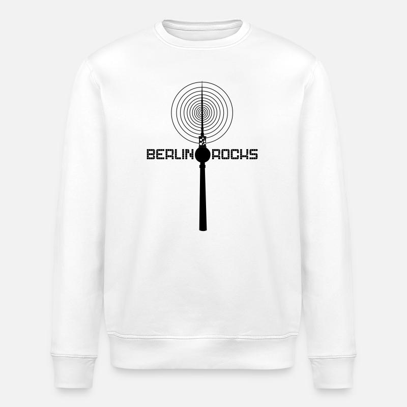 Berlin Rocks - Stanley/Stella Unisex Bio-Sweatshirt ROLLER - Weiß