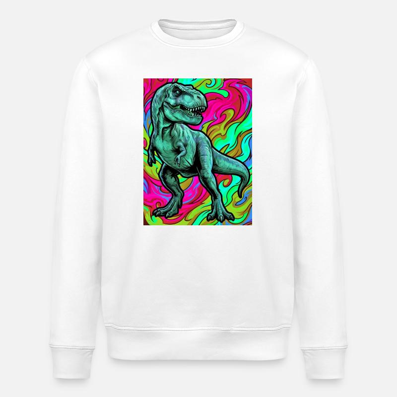 dinosaure - Sweat bio ROLLER Stanley/Stella Unisexe - blanc