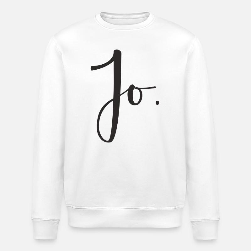 Jo – Handlettering Textdesign - Stanley/Stella Unisex Bio-Sweatshirt ROLLER - Weiß