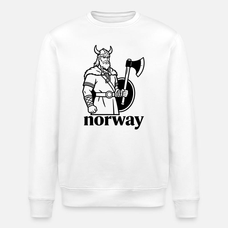 Norwegen - Stanley/Stella Unisex Bio-Sweatshirt ROLLER - Weiß