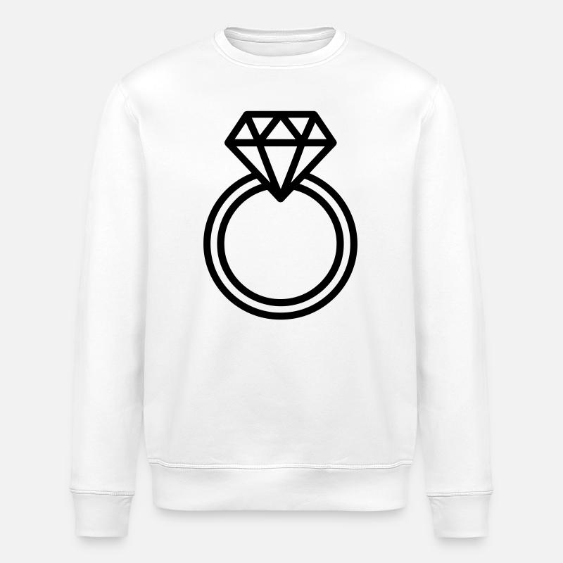 bague de mariage, - Sweat bio ROLLER Stanley/Stella Unisexe - blanc