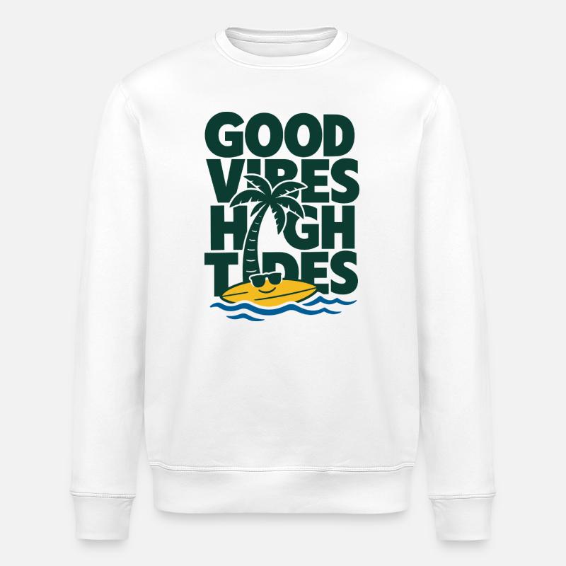 High Tides Sommer - Stanley/Stella Unisex Bio-Sweatshirt ROLLER - Weiß