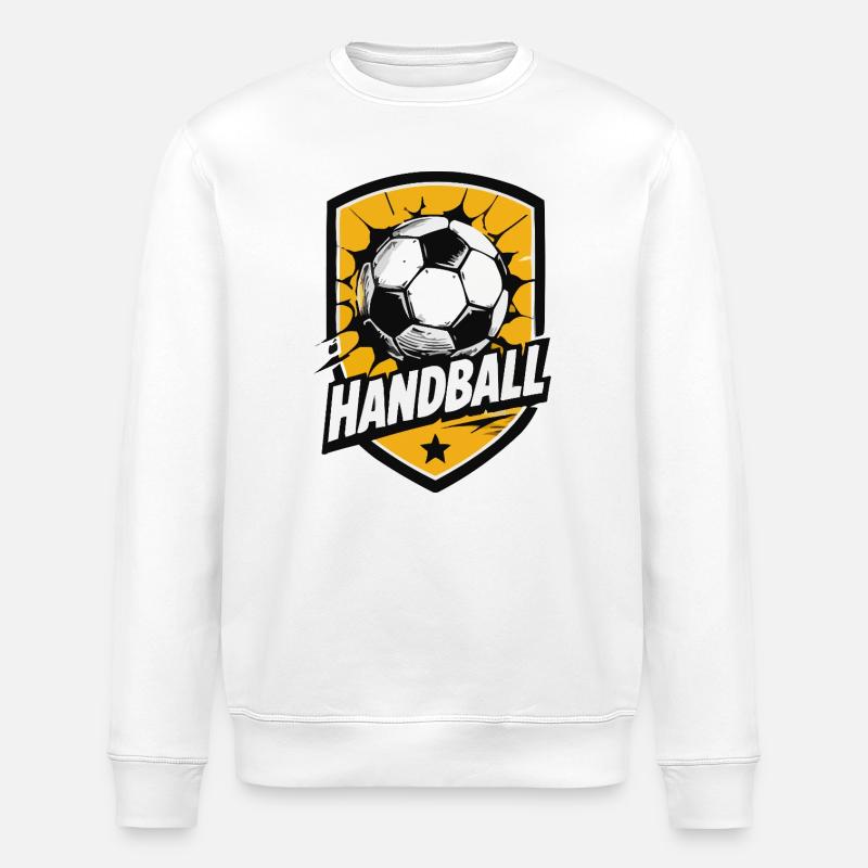 Handball Shield Explosion - Stanley/Stella ROLLER Unisex Organic Sweatshirt - white