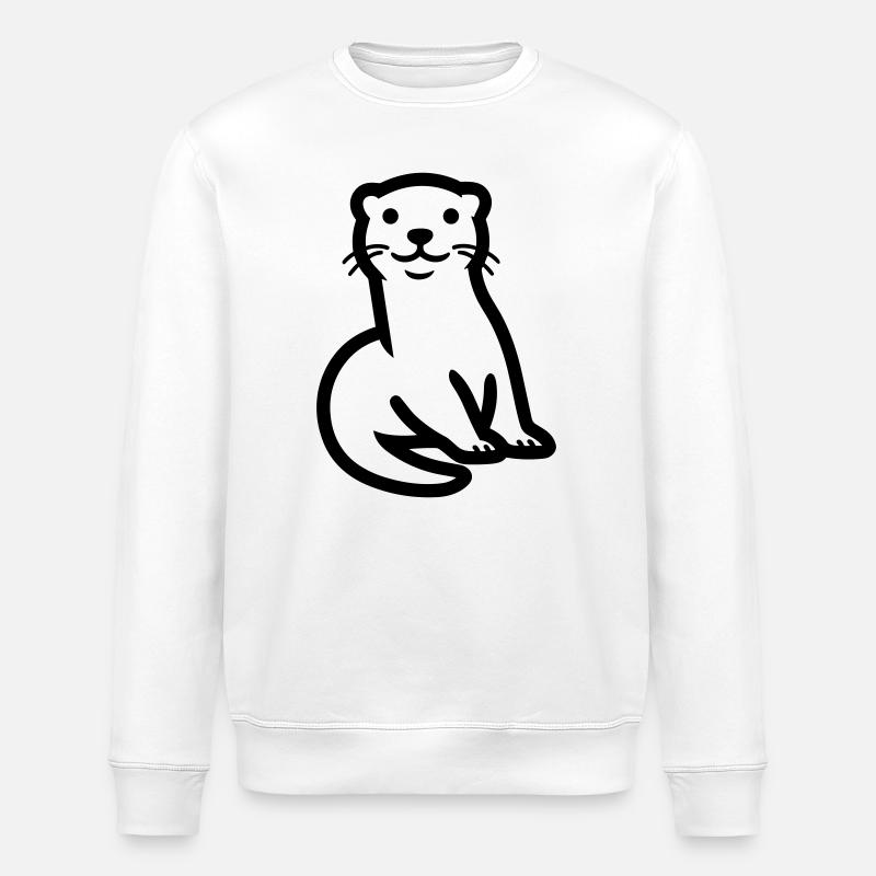 Otter - Stanley/Stella Unisex Bio-Sweatshirt ROLLER - Weiß
