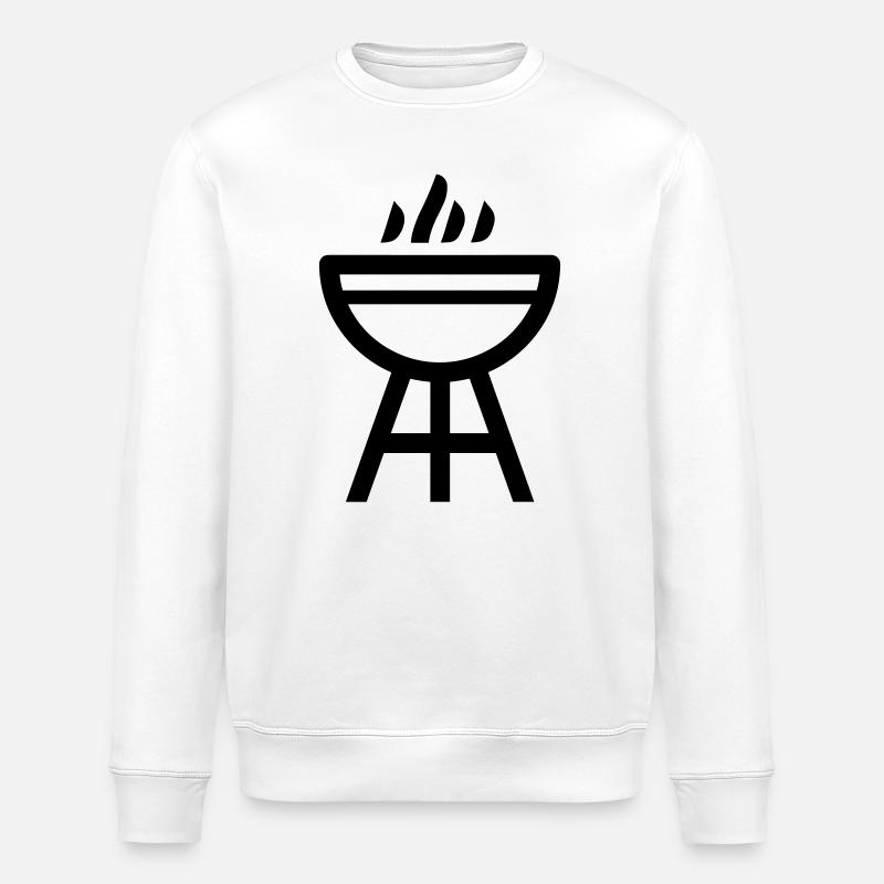 Barbecue - Stanley/Stella ROLLER Unisex Organic Sweatshirt - white