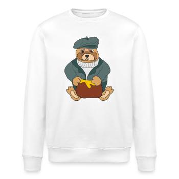 Teddybär, - Stanley/Stella Unisex Bio-Sweatshirt ROLLER - Weiß - Vorne - Nik (191cm)