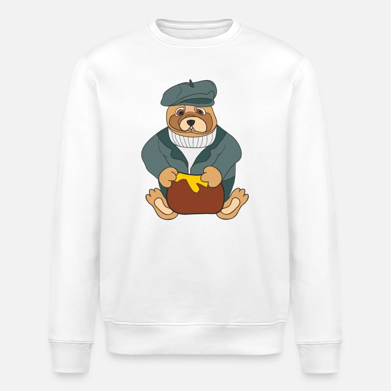 Nounours - Sweat bio ROLLER Stanley/Stella Unisexe - blanc