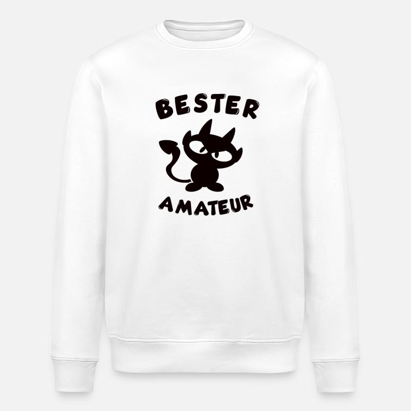 cool best amateur design - Stanley/Stella ROLLER Unisex Organic Sweatshirt - white