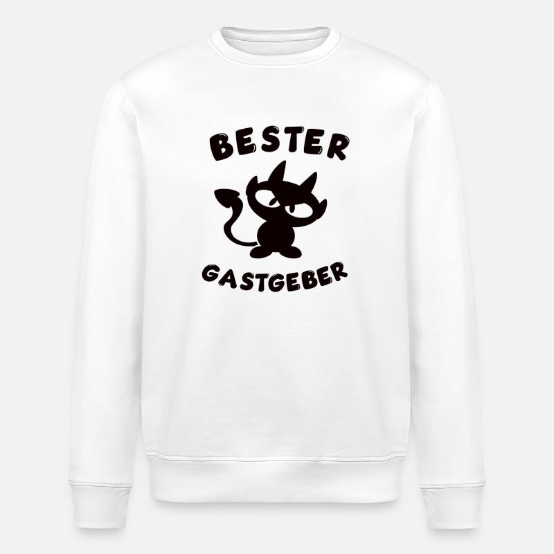 cool best host design - Stanley/Stella ROLLER Unisex Organic Sweatshirt - white