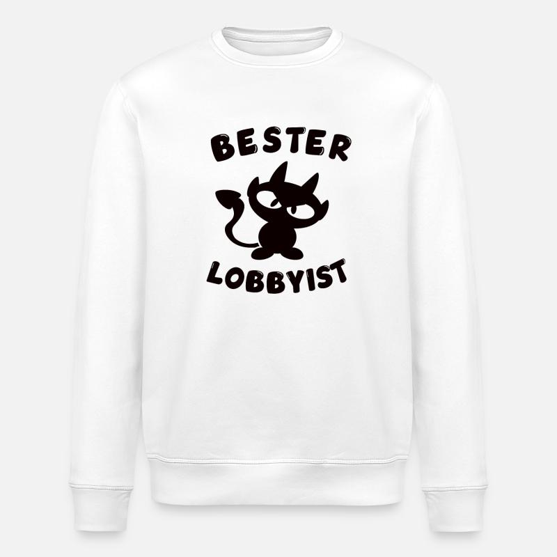 cool best lobbyist design - Stanley/Stella ROLLER Unisex Organic Sweatshirt - white