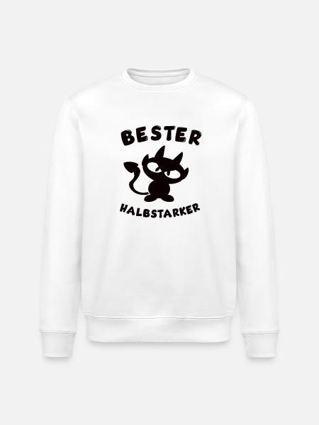 cool best half-strong design - Stanley/Stella ROLLER Unisex Organic Sweatshirt - white