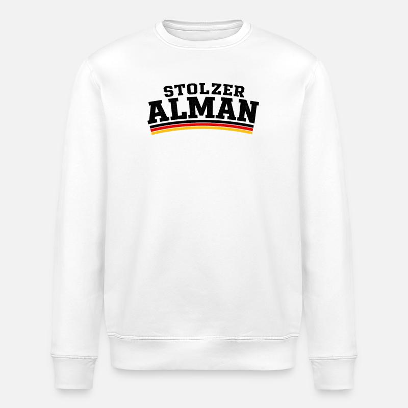 Stolzer Alman - Stanley/Stella Unisex Bio-Sweatshirt ROLLER - Weiß