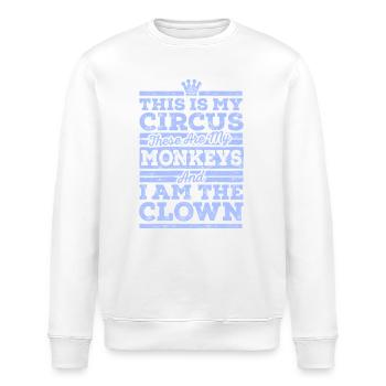 My Circus My Monkeys - Stanley/Stella Unisex Bio-Sweatshirt ROLLER - Weiß - Vorne - Nik (191cm)