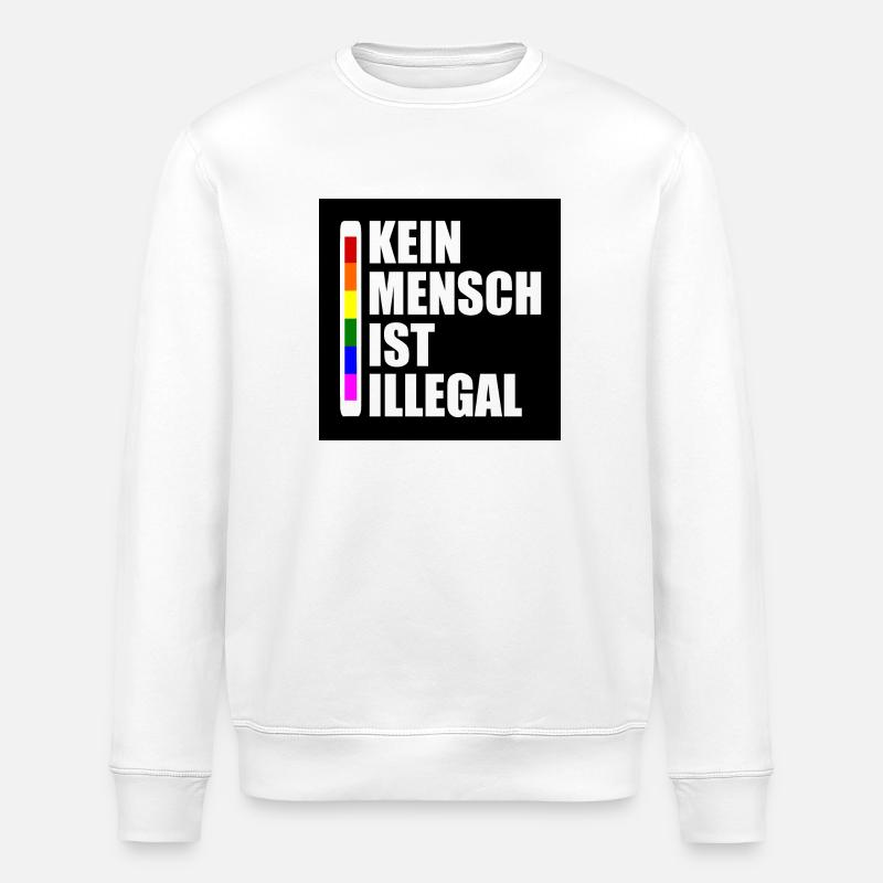 kein millimeter nach rechts - Stanley/Stella Unisex Bio-Sweatshirt ROLLER - Weiß