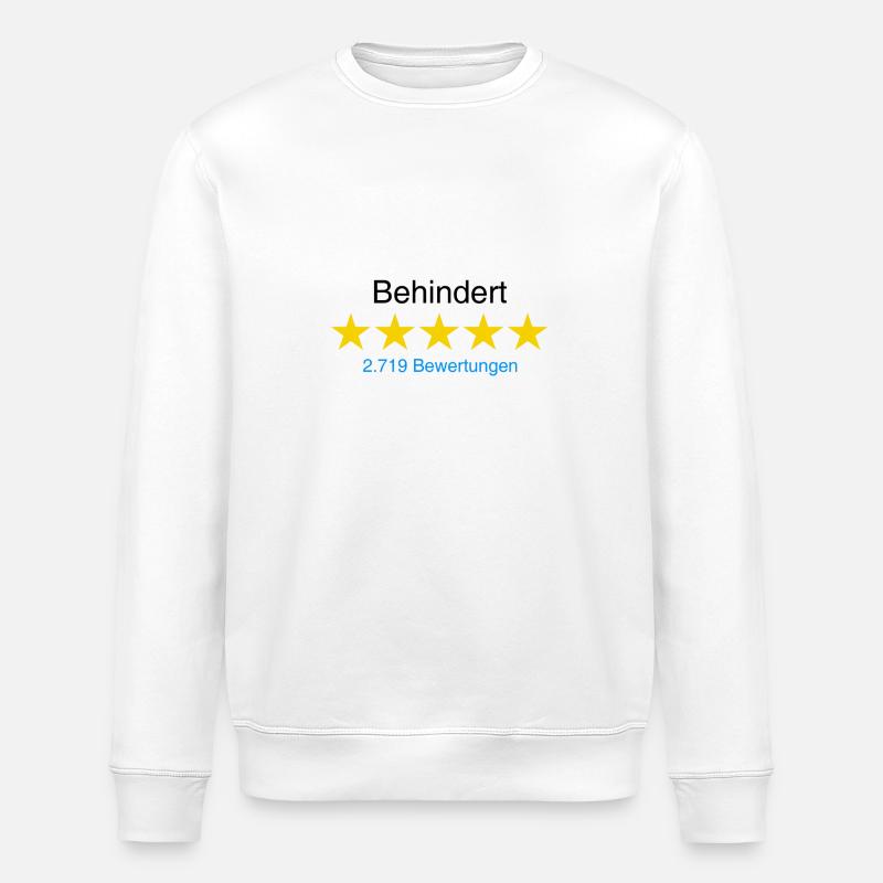 Behindert mit Bewertung - Stanley/Stella Unisex Bio-Sweatshirt ROLLER - Weiß