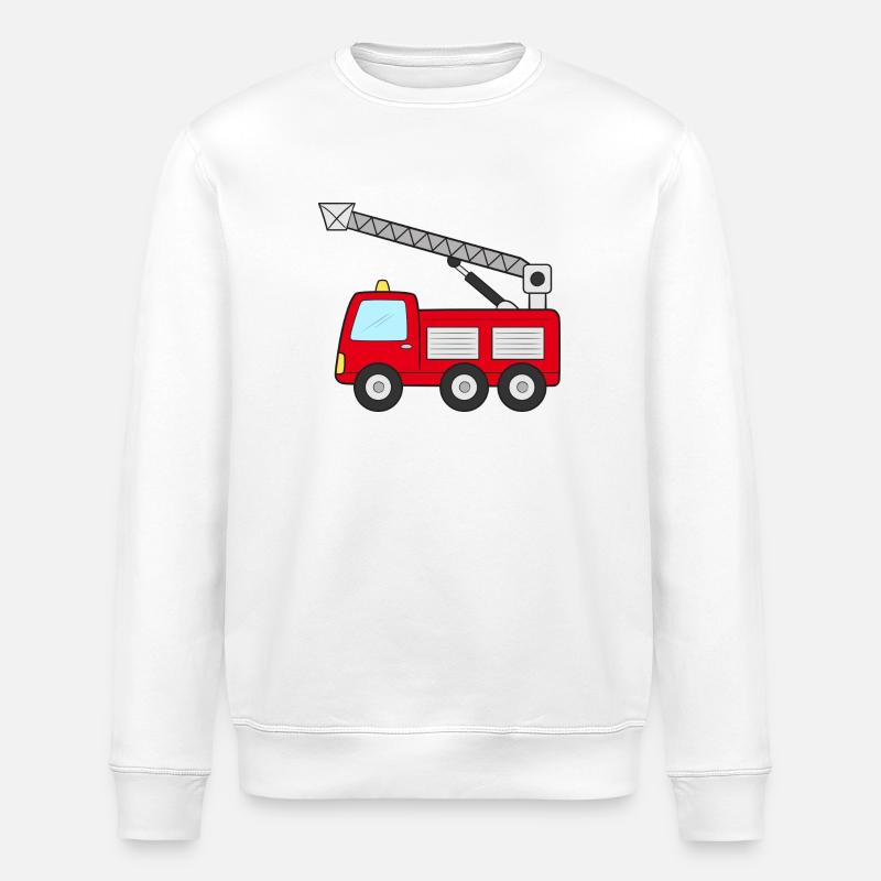 Fire engine Fire engine - Stanley/Stella ROLLER Unisex Organic Sweatshirt - white
