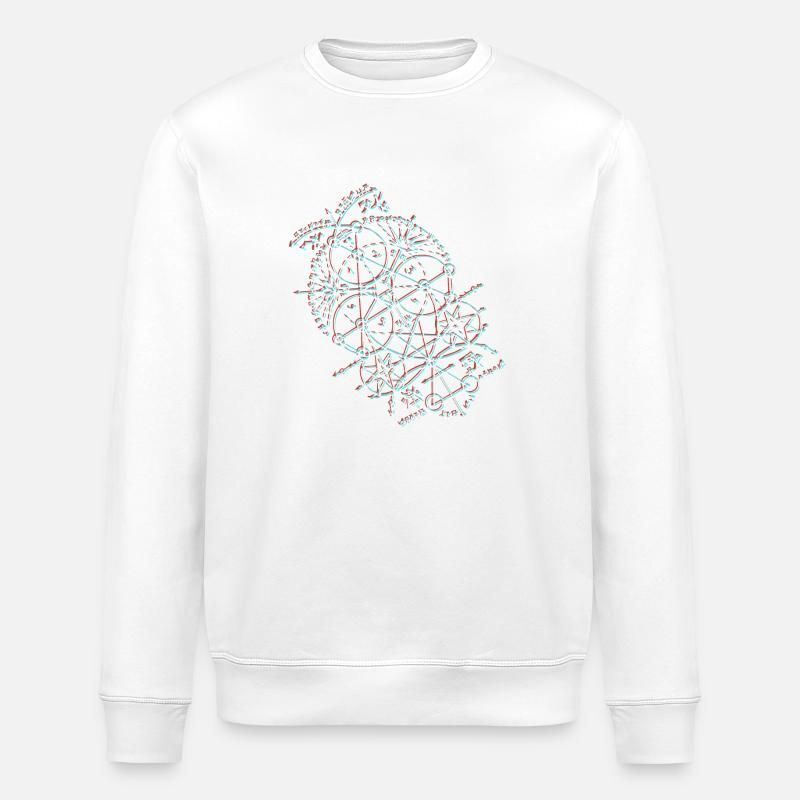 Mystische Geometrie - Stanley/Stella Unisex Bio-Sweatshirt ROLLER - Weiß