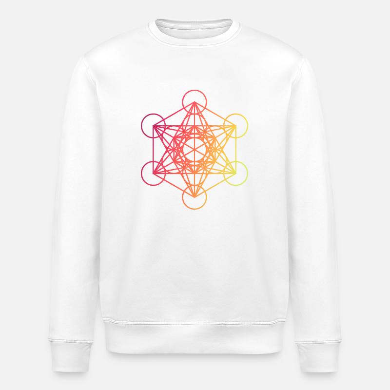 Metatron 9 - Stanley/Stella Unisex Bio-Sweatshirt ROLLER - Weiß