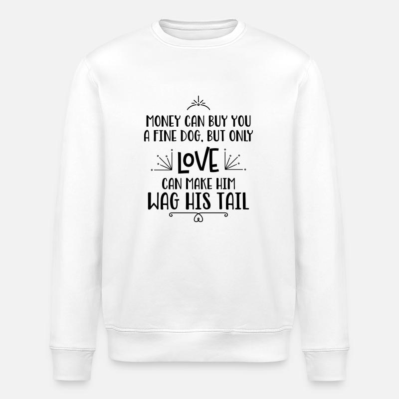 Amateurs de chiens - Sweat bio ROLLER Stanley/Stella Unisexe - blanc