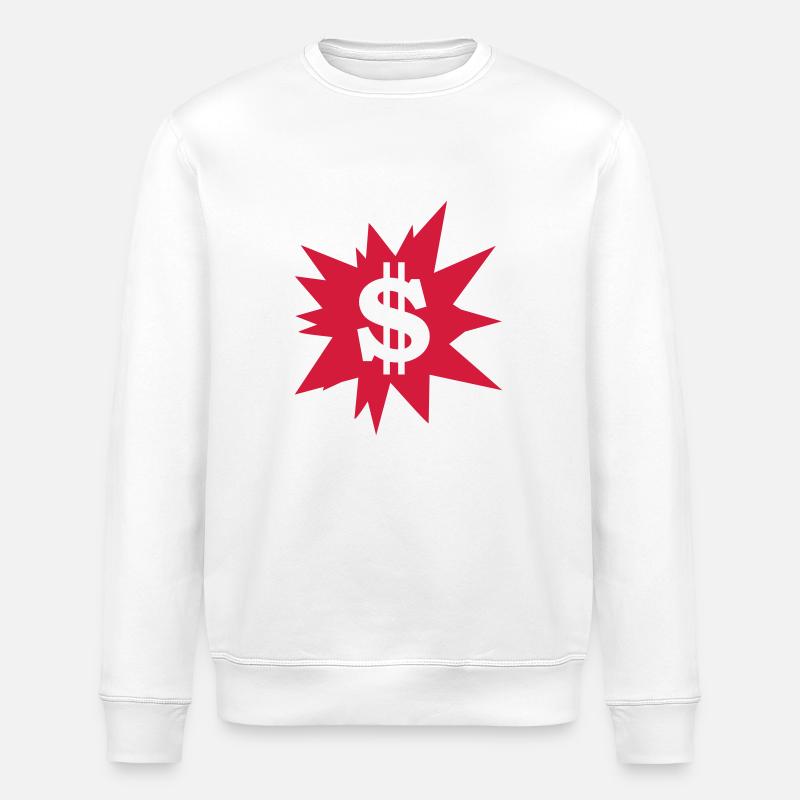 dollar - Stanley/Stella Unisex Bio-Sweatshirt ROLLER - Weiß