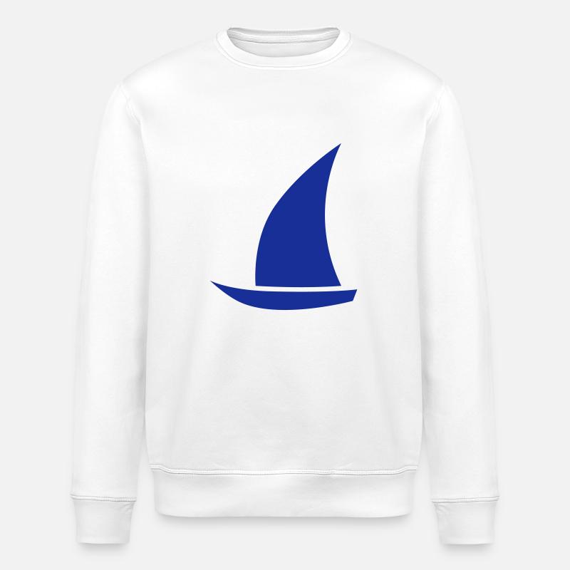 segelboot - Stanley/Stella Unisex Bio-Sweatshirt ROLLER - Weiß