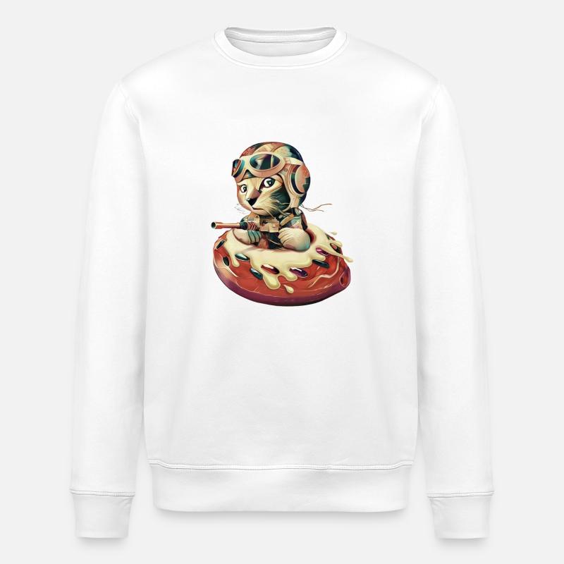 DONUT CHASSEUR - Sweat bio ROLLER Stanley/Stella Unisexe - blanc