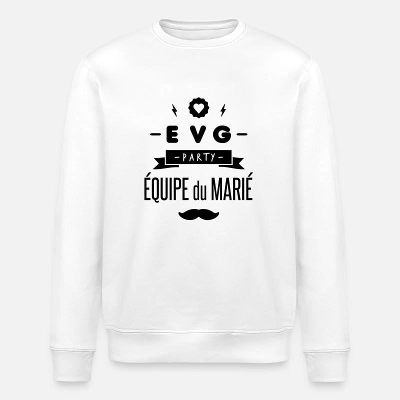 EVG party - Sweat bio ROLLER Stanley/Stella Unisexe - blanc