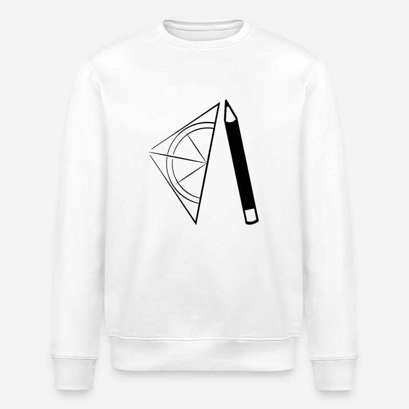 Géo-triangle - Sweat bio ROLLER Stanley/Stella Unisexe - blanc