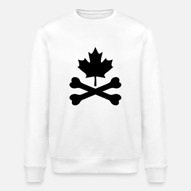 bad canada ahorn - Sweat bio ROLLER Stanley/Stella Unisexe - blanc