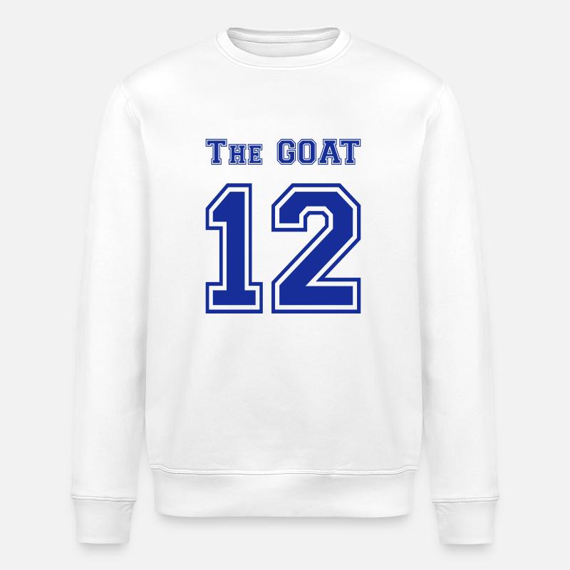 The GOAT 12 blue - Stanley/Stella Unisex Bio-Sweatshirt ROLLER - Weiß