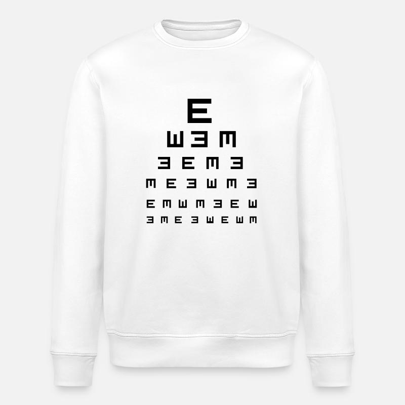 Eye Test - Stanley/Stella ROLLER Unisex Organic Sweatshirt - white