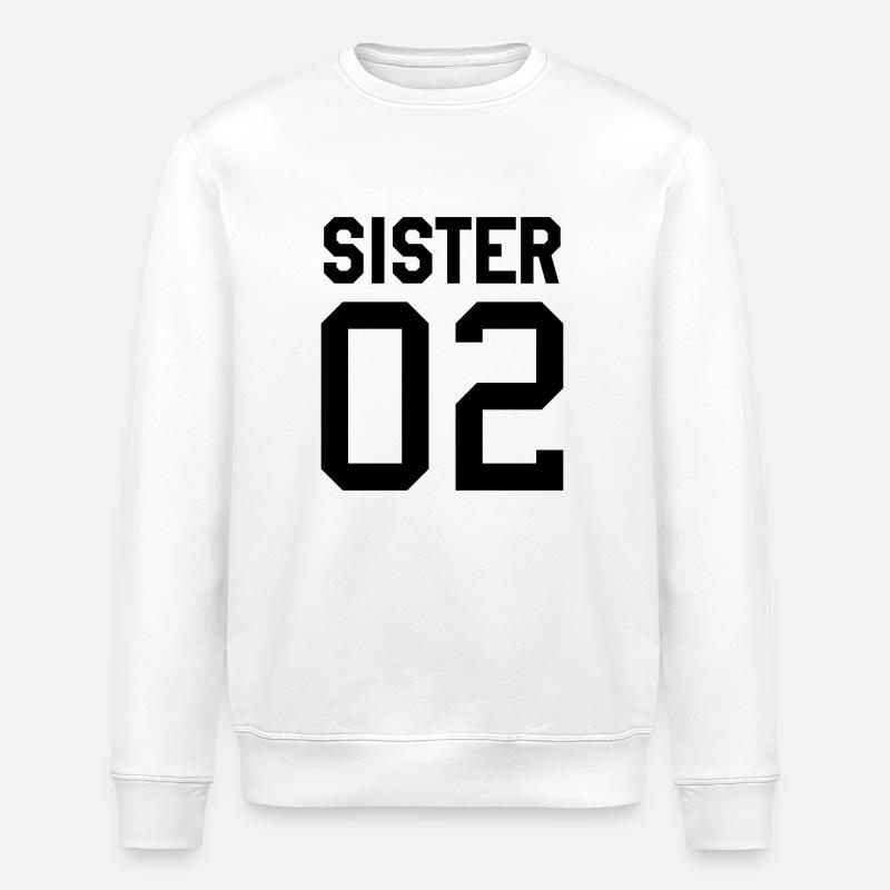 Sister 02 Partnerlook - Sweat bio ROLLER Stanley/Stella Unisexe - blanc