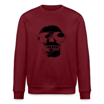 Totenkopf - Stanley/Stella Unisex Bio-Sweatshirt ROLLER - Weiß - Vorne - Nik (191cm)