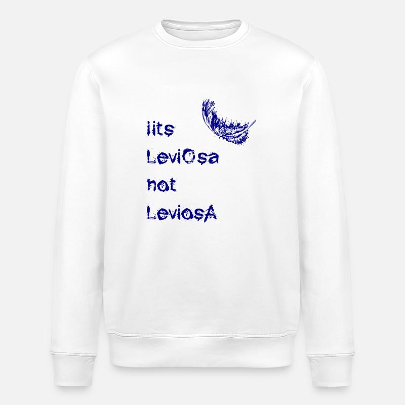 leviosa feder blau - Stanley/Stella Unisex Bio-Sweatshirt ROLLER - Weiß