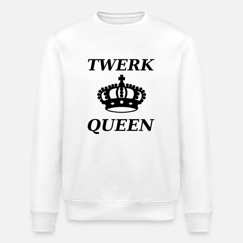 Twerk Queen - Stanley/Stella Unisex Bio-Sweatshirt ROLLER - Weiß