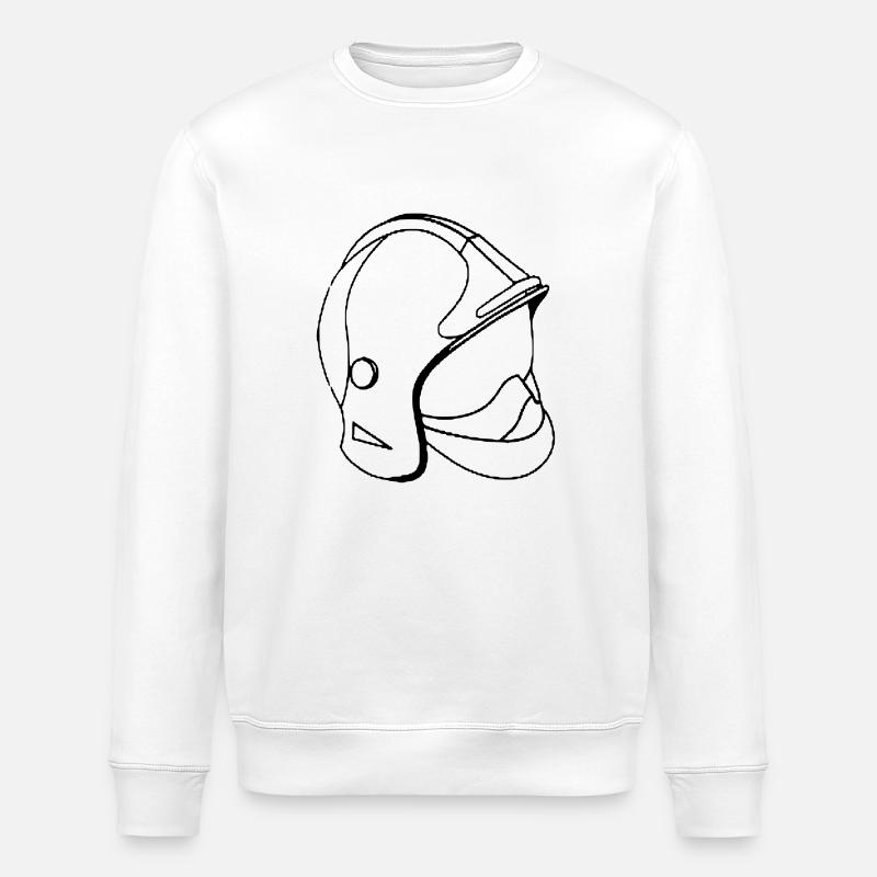 firefighter helmet - Stanley/Stella ROLLER Unisex Organic Sweatshirt - white