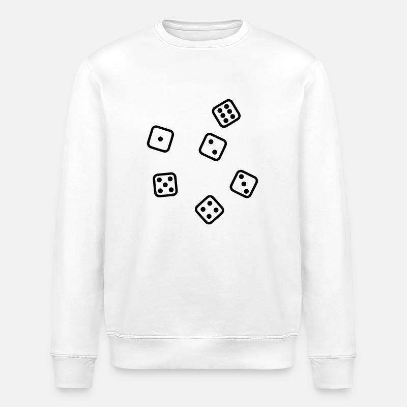 Dice - Stanley/Stella ROLLER Unisex Organic Sweatshirt - white