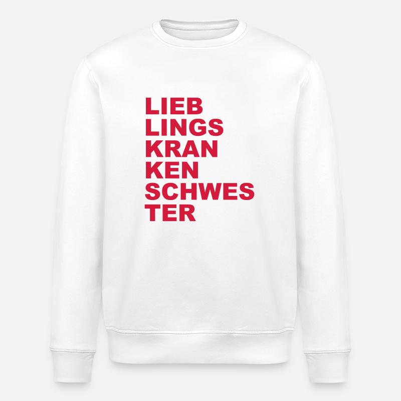 Lieblingskrankenschwester - Stanley/Stella Unisex Bio-Sweatshirt ROLLER - Weiß