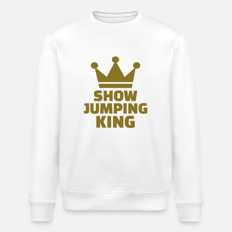 Springreiten - Stanley/Stella Unisex Bio-Sweatshirt ROLLER - Weiß