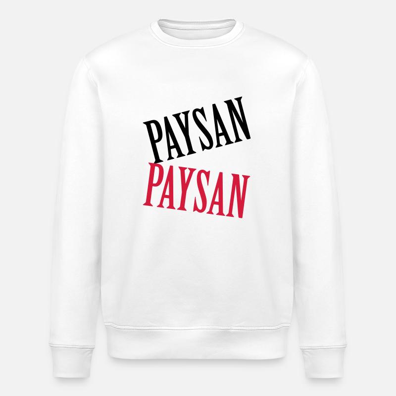 Paysan - Sweat bio ROLLER Stanley/Stella Unisexe - blanc