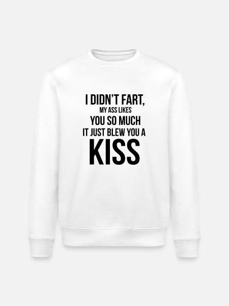 Fart - Stanley/Stella ROLLER Unisex Organic Sweatshirt - white