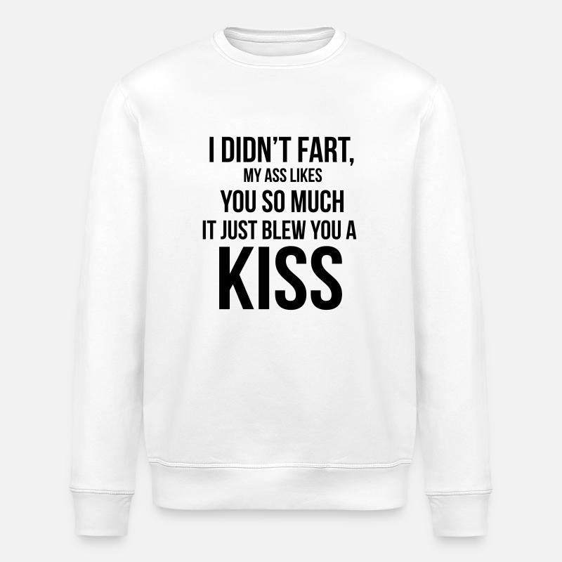 Fart - Stanley/Stella ROLLER Unisex Organic Sweatshirt - white