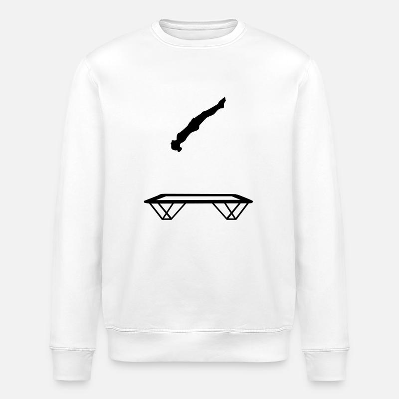 Trampoline - Sweat bio ROLLER Stanley/Stella Unisexe - blanc