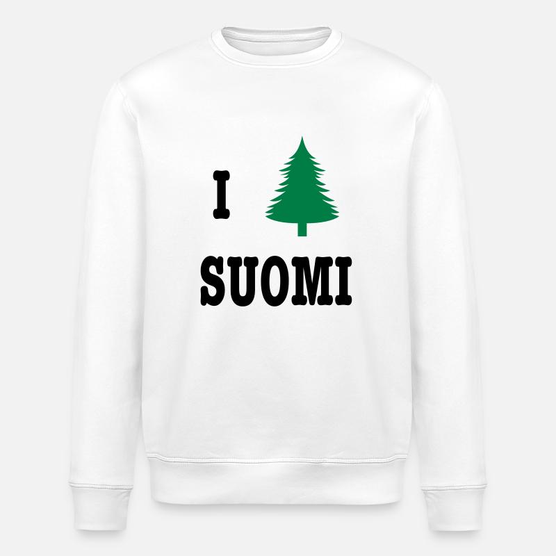 I heart Soumi - Stanley/Stella Unisex Bio-Sweatshirt ROLLER - Weiß