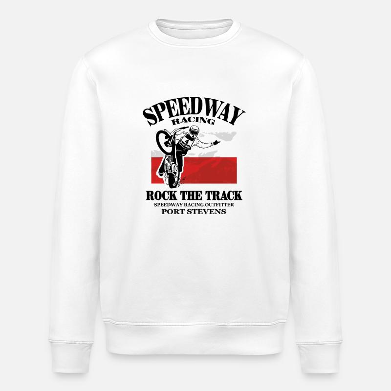 Speedway - Poland Flag - Sweat bio ROLLER Stanley/Stella Unisexe - blanc