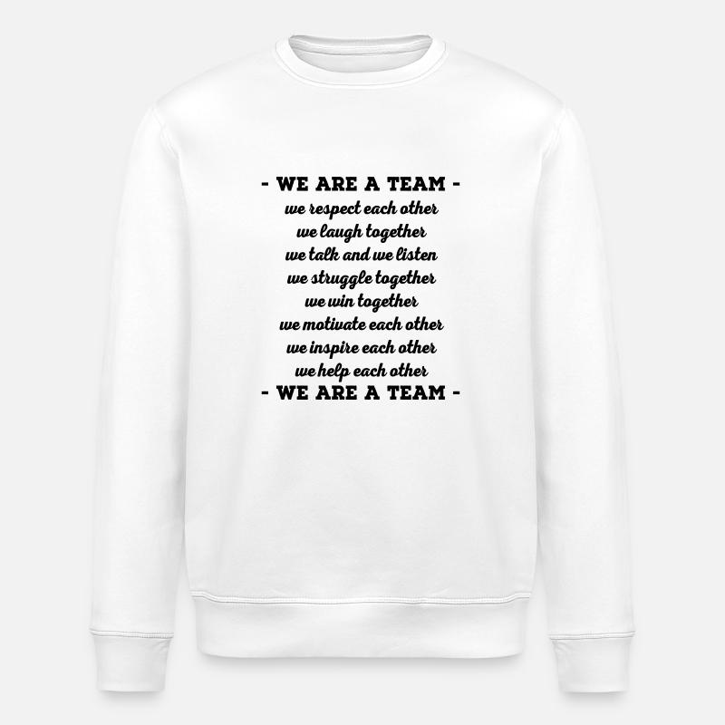 team - Stanley/Stella ROLLER Unisex Organic Sweatshirt - white