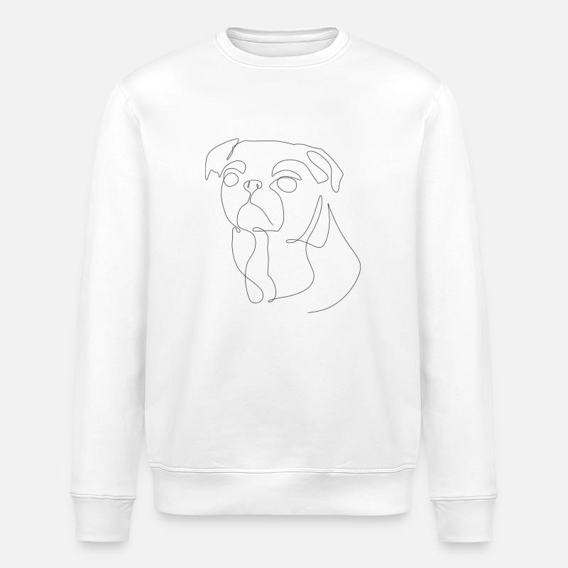 Hund Ida - Stanley/Stella Unisex Bio-Sweatshirt ROLLER - Weiß