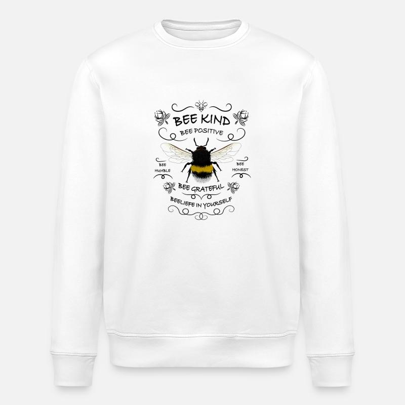 Bee Beautyful - Stanley/Stella Unisex Bio-Sweatshirt ROLLER - Weiß