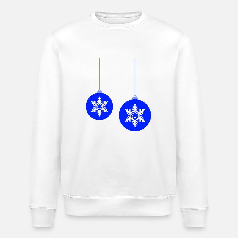 Boules de Noël star - Sweat bio ROLLER Stanley/Stella Unisexe - blanc