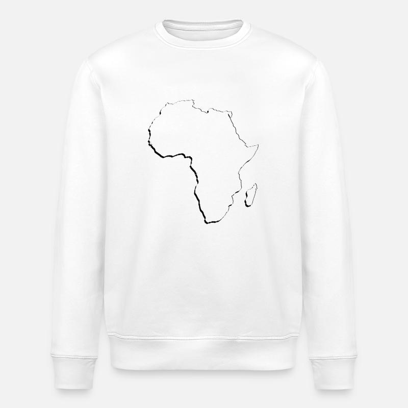 Carte de l’Afrique comme plan - Sweat bio ROLLER Stanley/Stella Unisexe - blanc